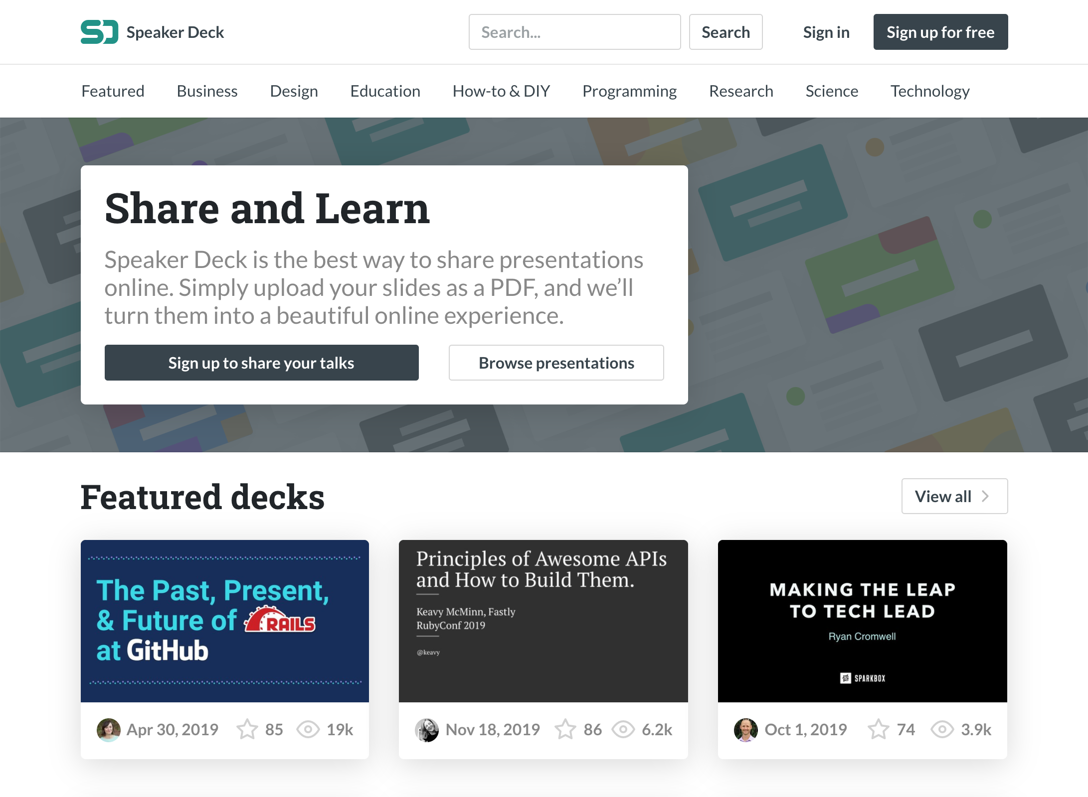 Speaker Deck